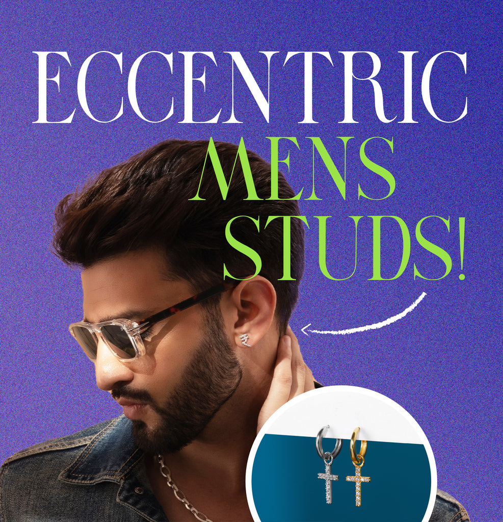 Unique Designs in Men's Silver Stud Earrings