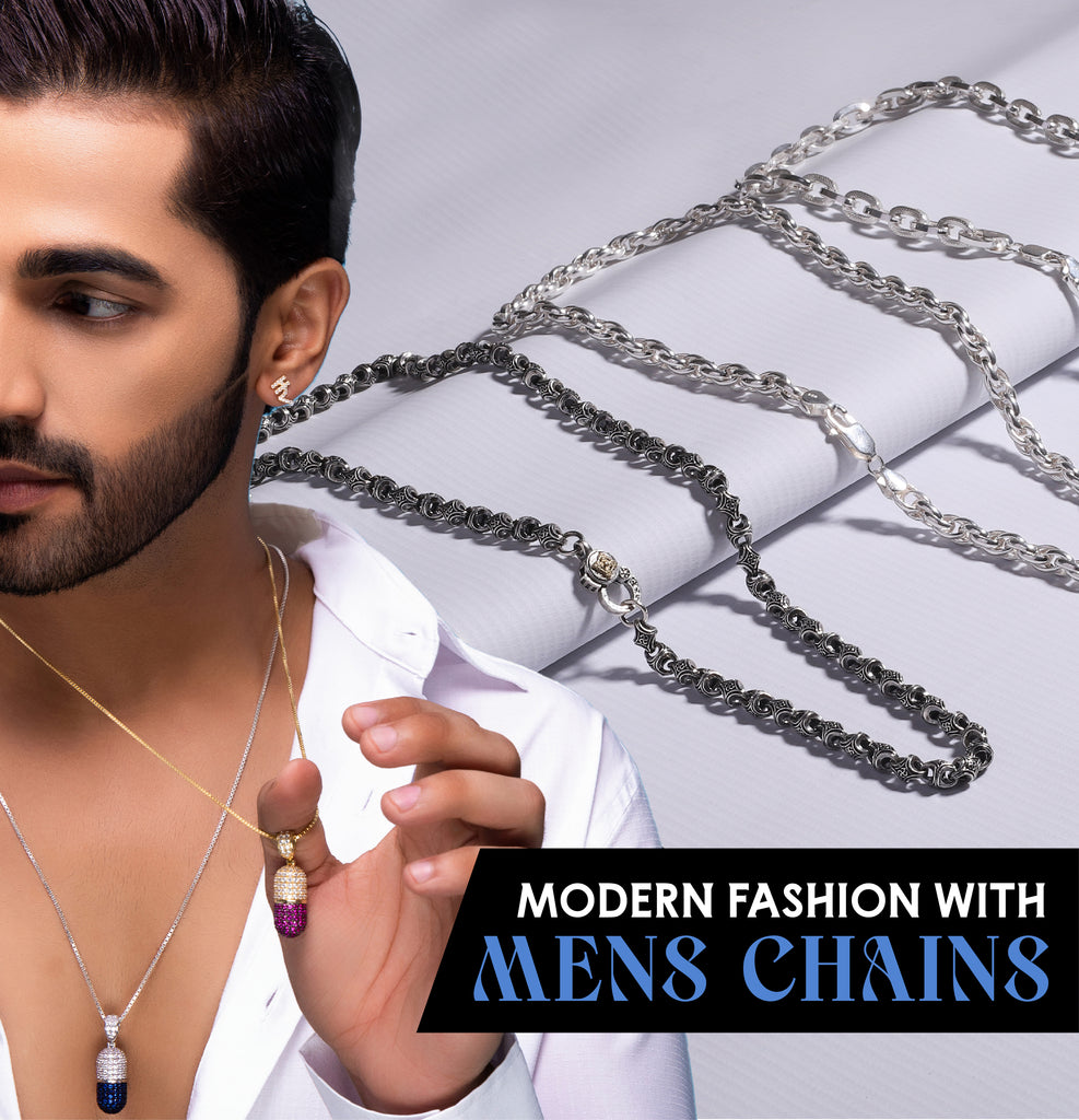 Men's Silver Chains in Modern Fashion