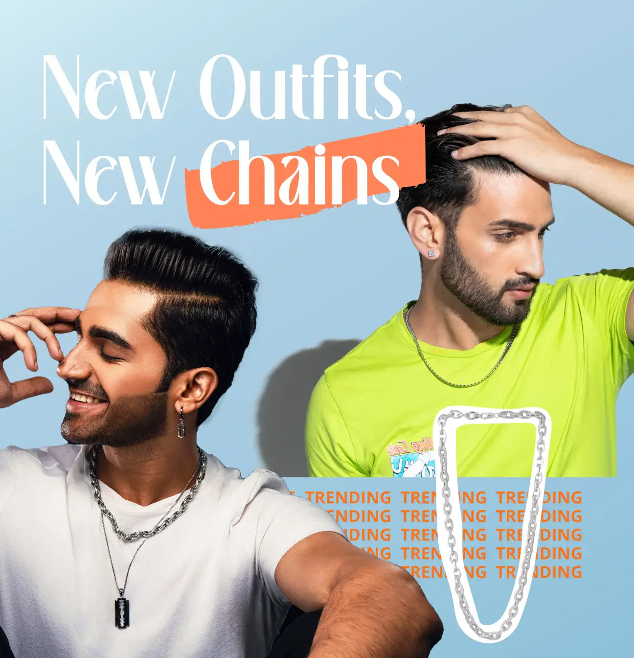 Style Men’s Silver Chains With Various Outfits