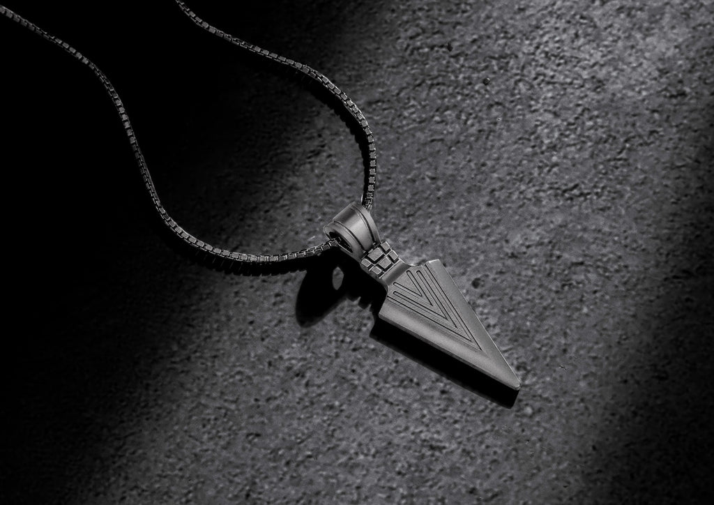 Arrowhead Oxidised Pendant For Men By Orionz Jewels