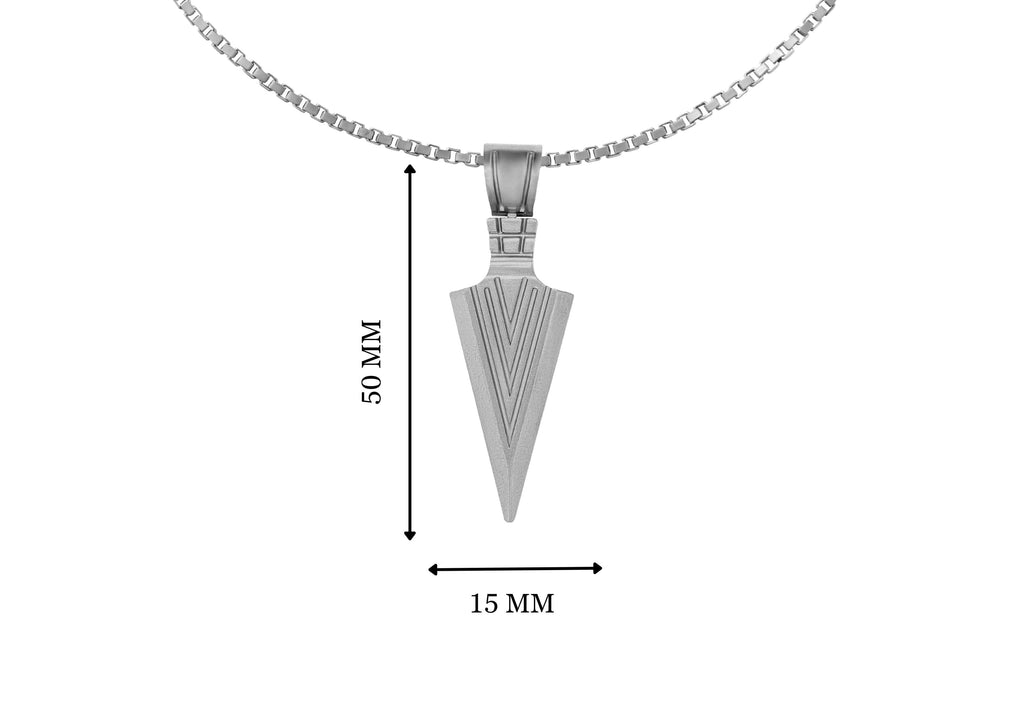 Arrowhead Oxidised Pendant For Men By Orionz Jewels