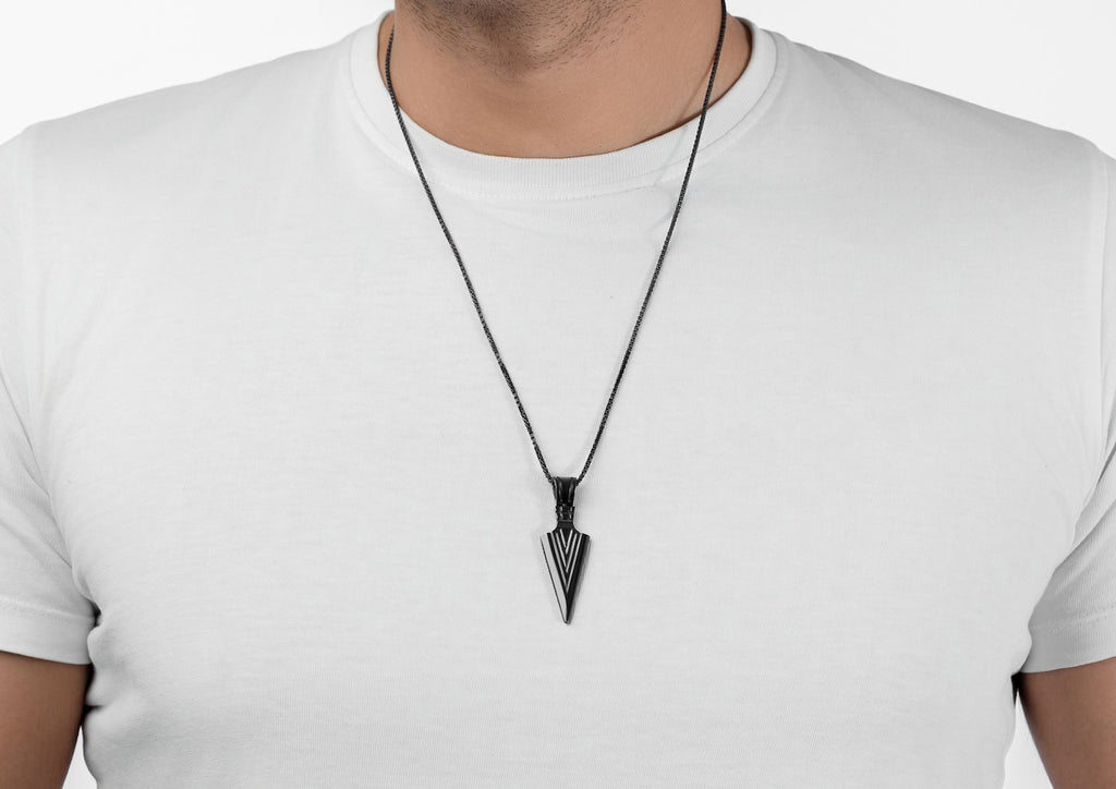 Arrowhead Oxidised Pendant For Men By Orionz Jewels